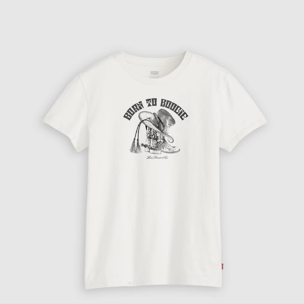 Levi's Womens White Short Sleeve Tee